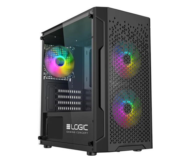 LOGIC CONCEPT Obudowa komputerowa bez zasilacza Logic Aramis ARGB MINI USB 3.0 AM-ARAMIS-10-0000000-0002 - 1123091 - zdjęcie